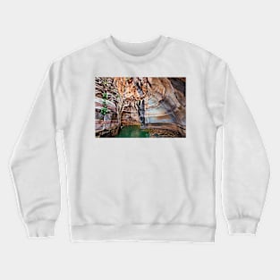 The majestic Ha canyon in Crete Crewneck Sweatshirt